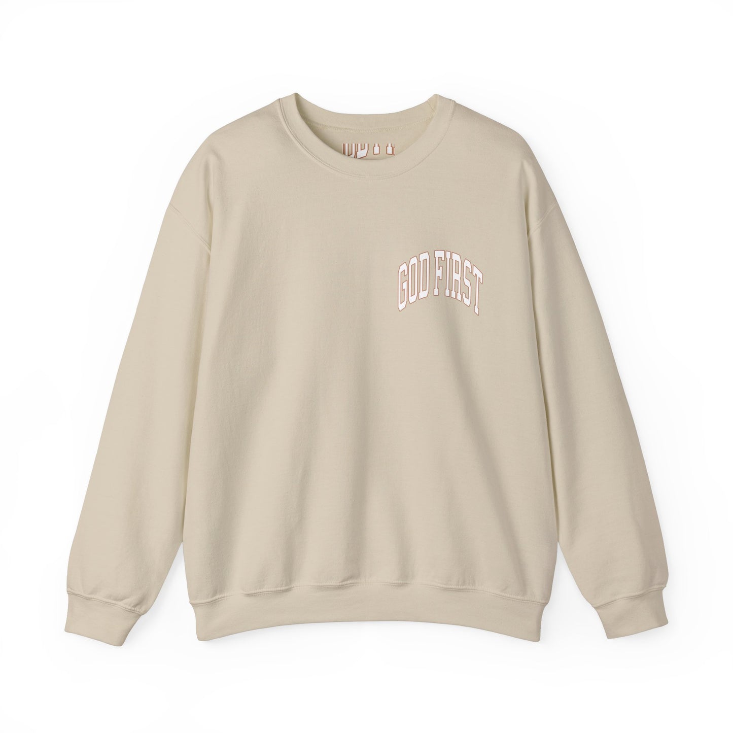 Jireh Way Christian Apparel - God First Crewneck Sweatshirt