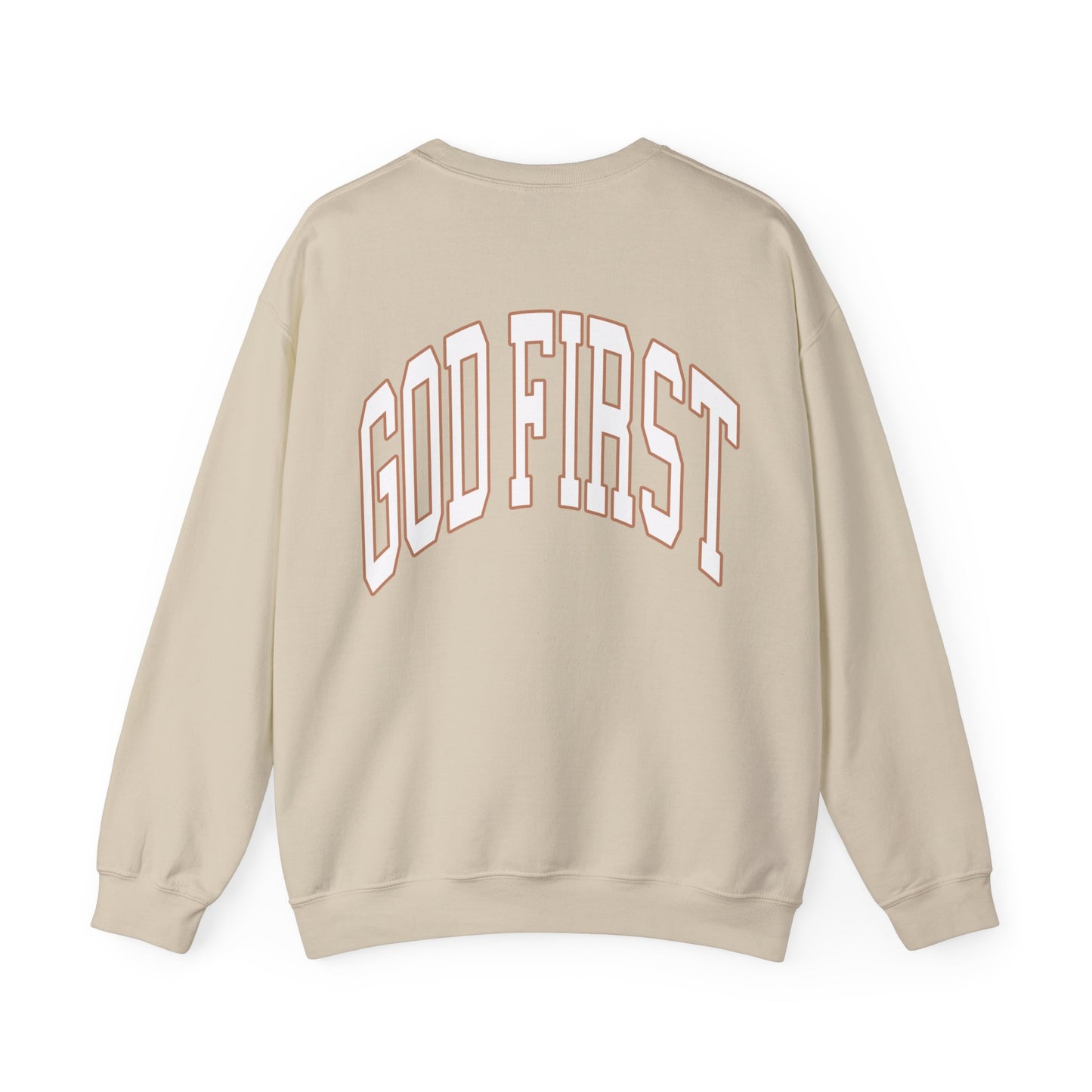Jireh Way Christian Apparel - God First Crewneck Sweatshirt
