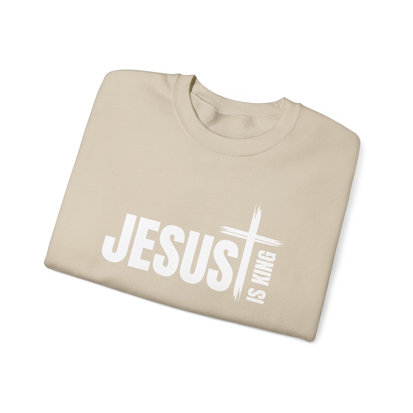Jireh Way Christian Apparel | Jesus Is King Crewneck Sweatshirt