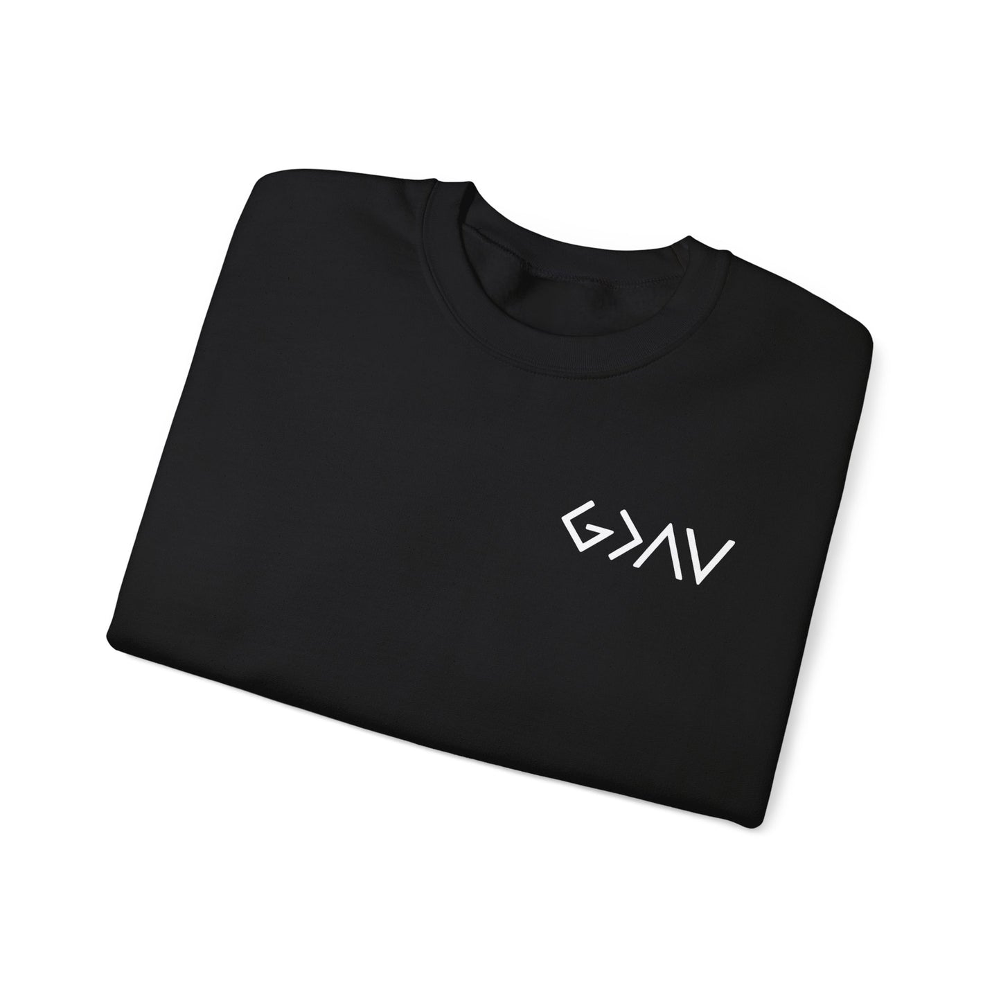 Jireh Way Jireh Way | Christian Apparel | God Is Greater Crewneck Sweatshirt