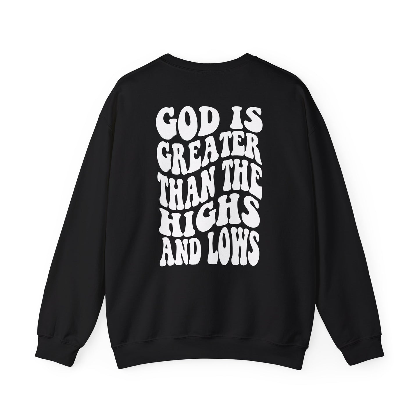 Jireh Way Jireh Way | Christian Apparel | God Is Greater Crewneck Sweatshirt