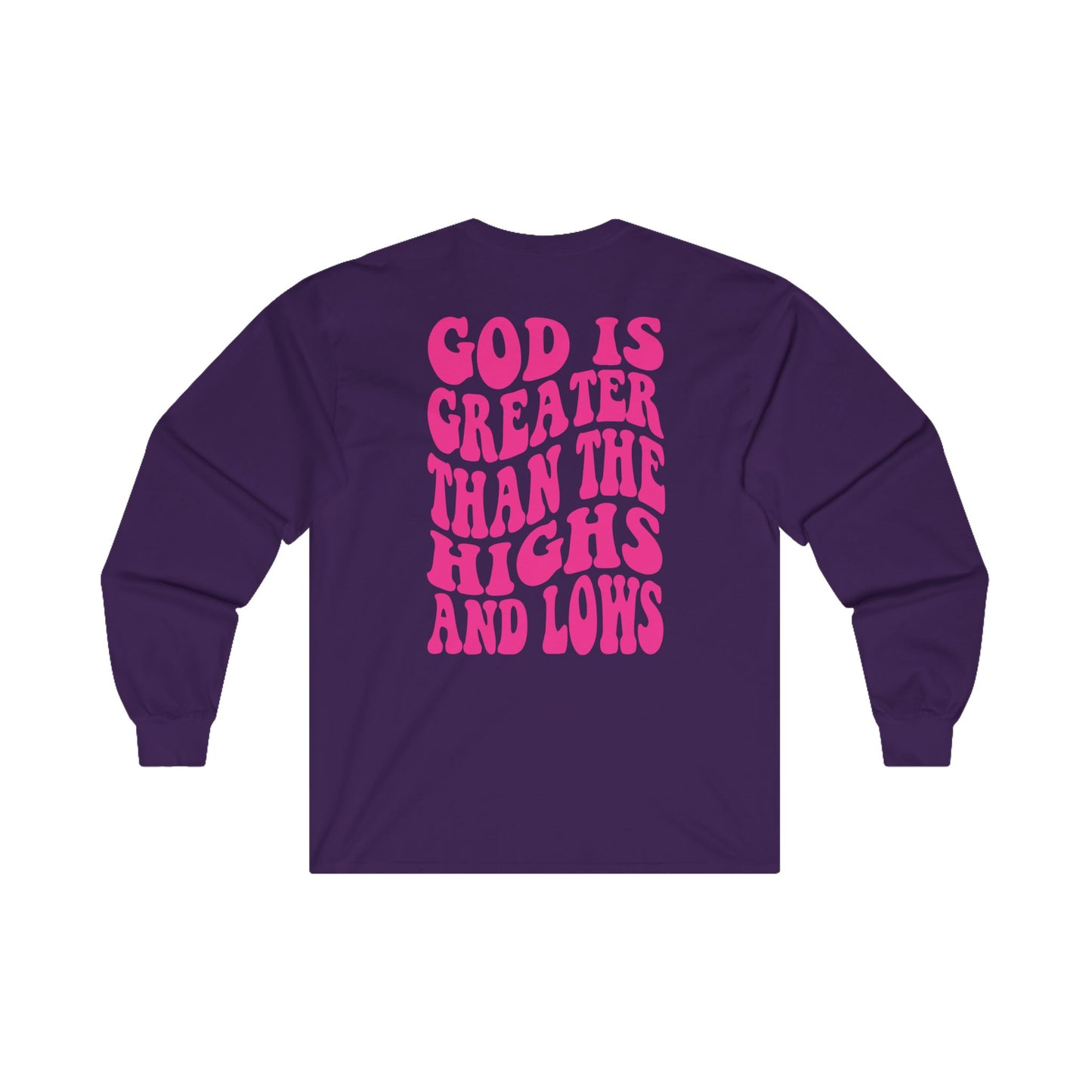 Jireh Way Jireh Way | Christian Apparel | God Is Greater Long Sleeve Tee