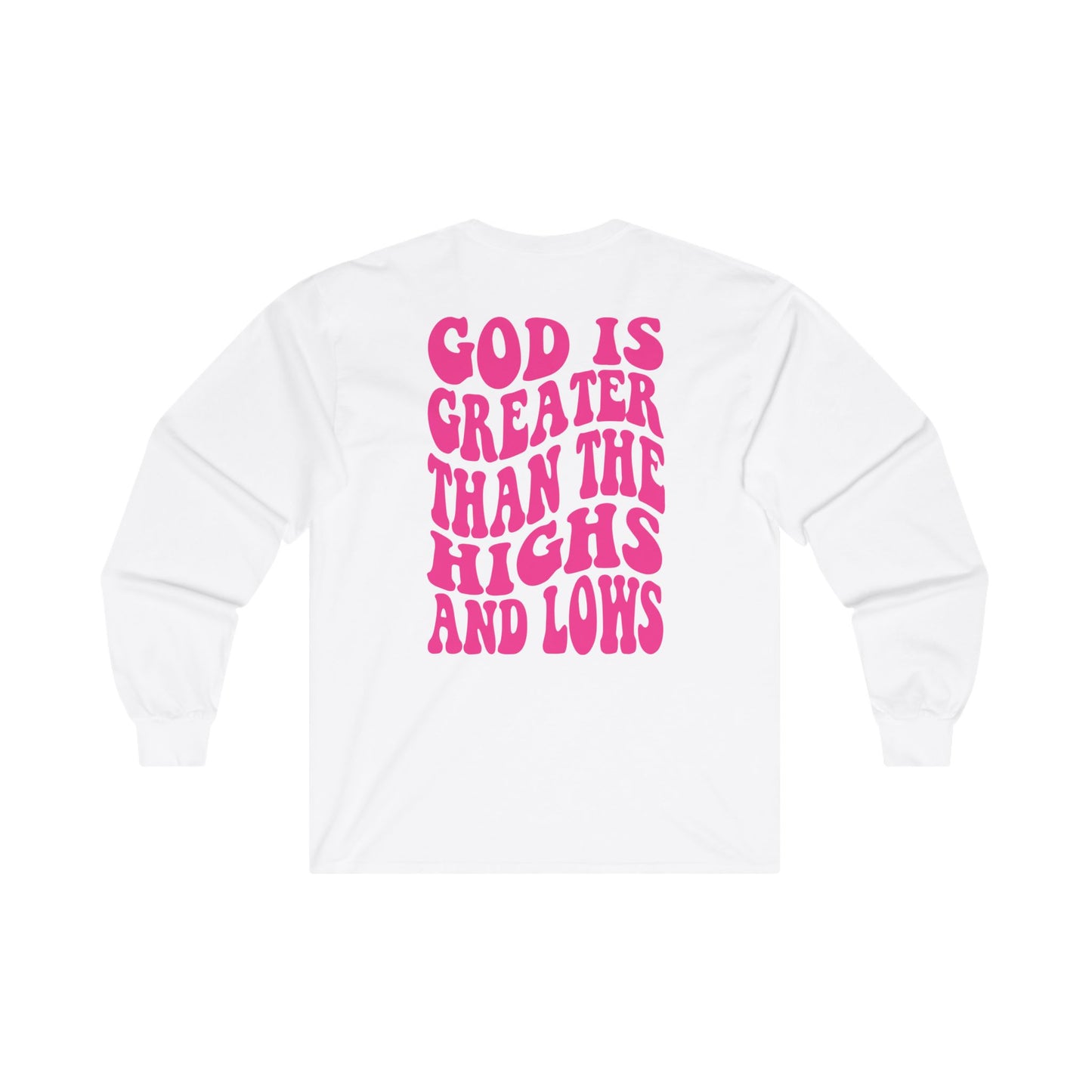 Jireh Way Jireh Way | Christian Apparel | God Is Greater Long Sleeve Tee