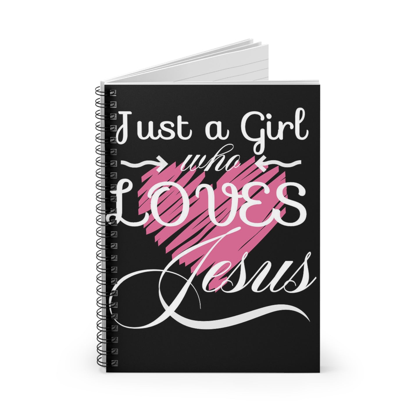Jireh Way Just A Girl Who Loves Jesus Spiral Notebook - Ruled Line