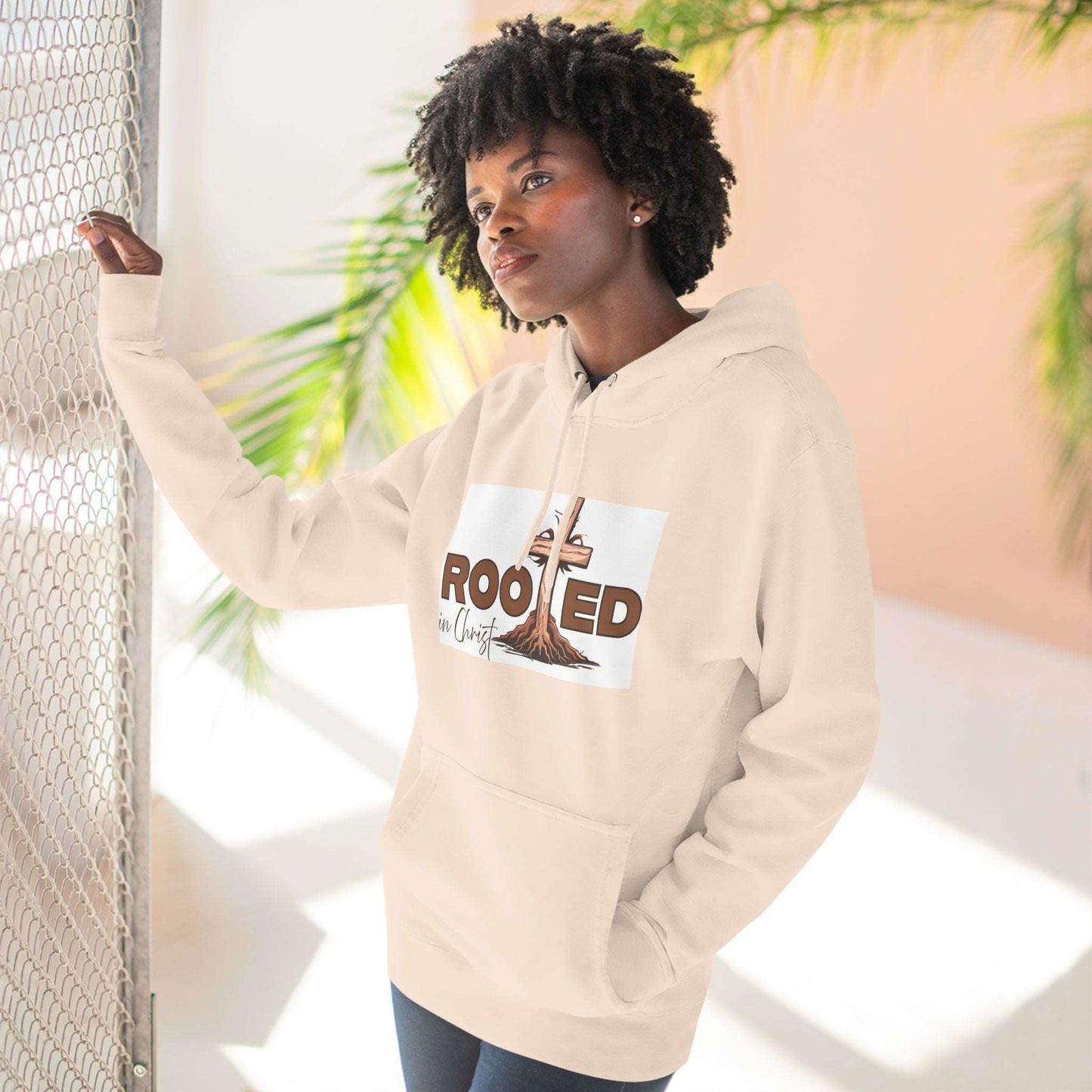 Jireh Way Christian Apparel | Rooted In Christ Fleece Hoodie