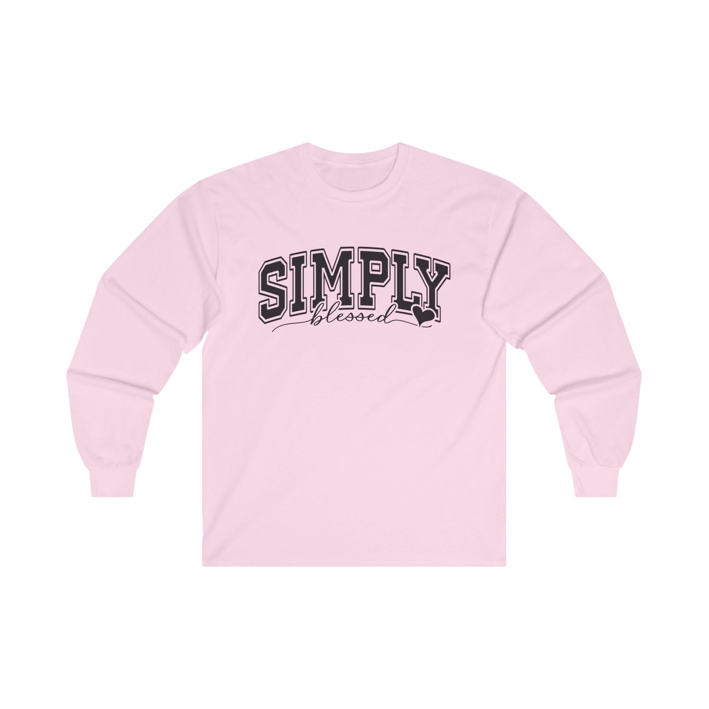 Jireh Way Christian Apparel | Simply Blessed Long Sleeve Tee