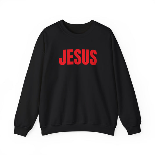 Jesus Crewneck Sweatshirt Black