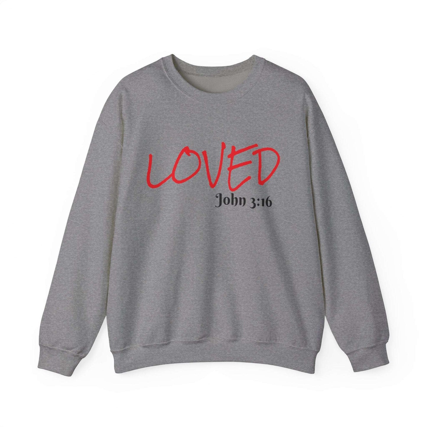 Loved Crewneck Sweatshirt Graphite Heather