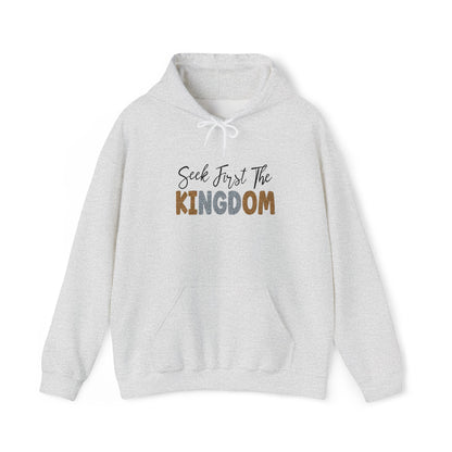 Seek First The Kingdom Hoodie, Faith-Based Apparel