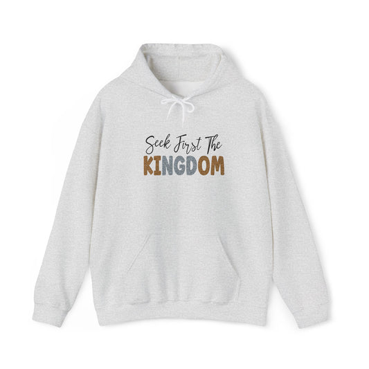 Seek First The Kingdom Hoodie, Faith-Based Apparel