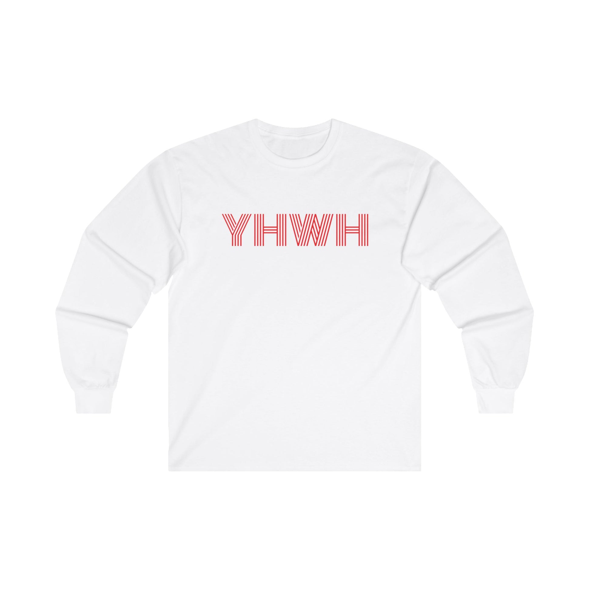 YHWH Long Sleeve Tee White