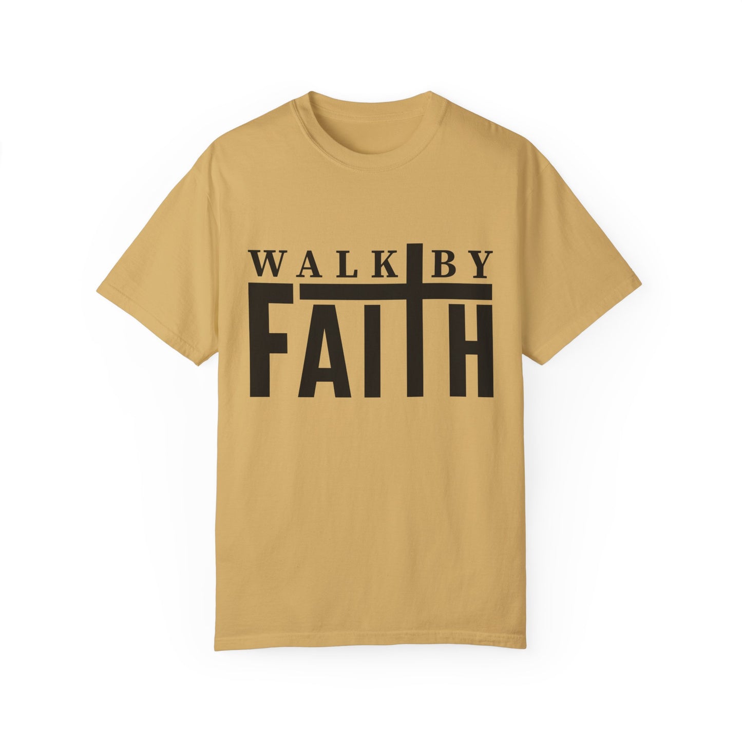 Walk By Faith T-Shirt Mustard