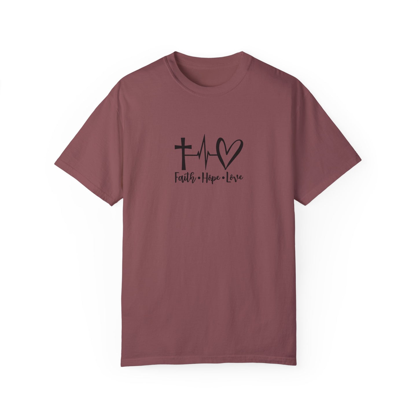 Faith Hope Love T-Shirt Brick