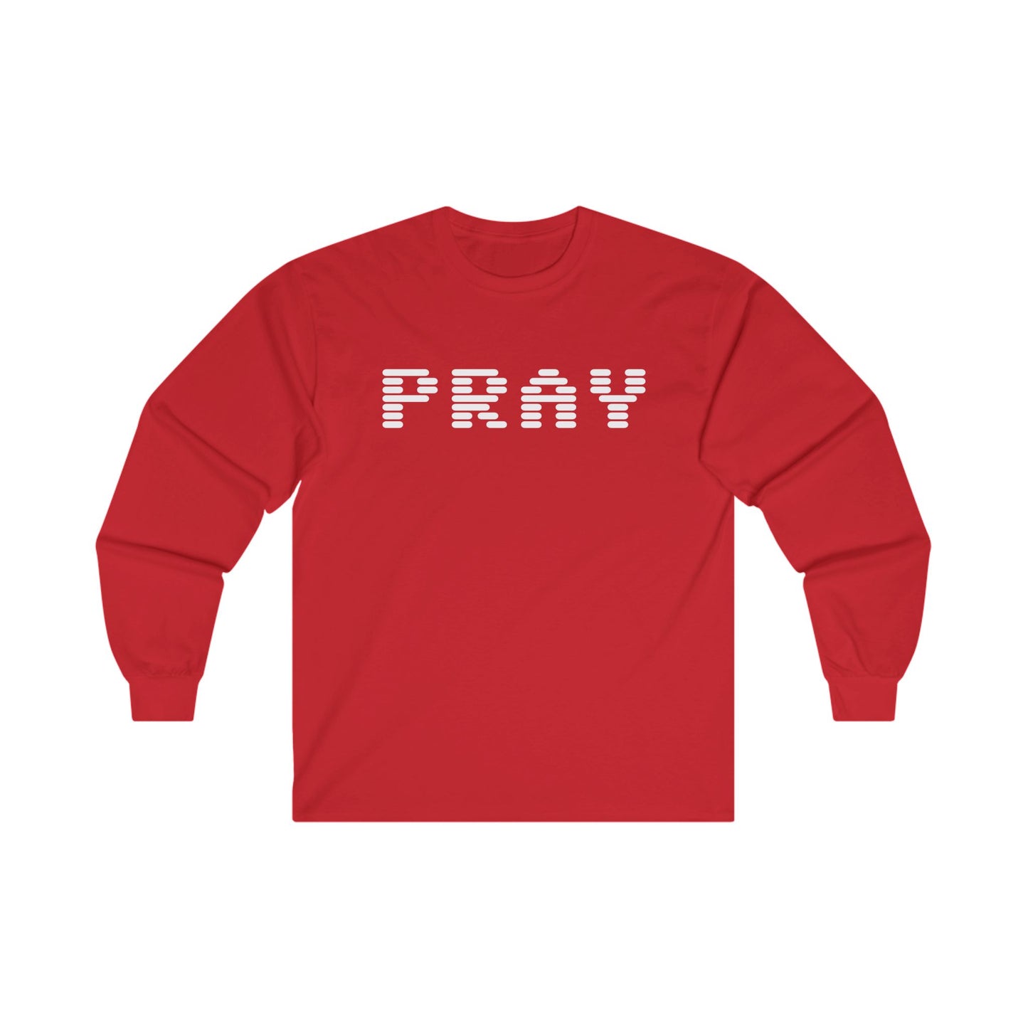 Pray Long Sleeve Tee Red