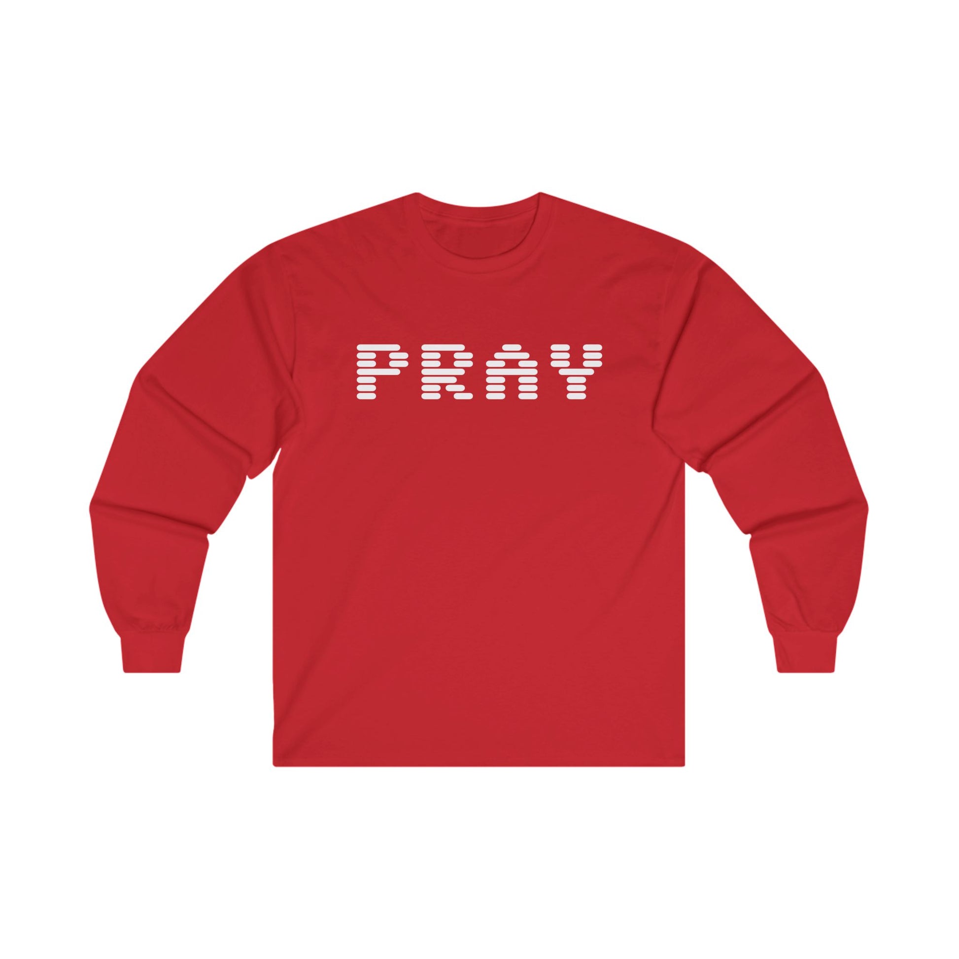 Pray Long Sleeve Tee Red