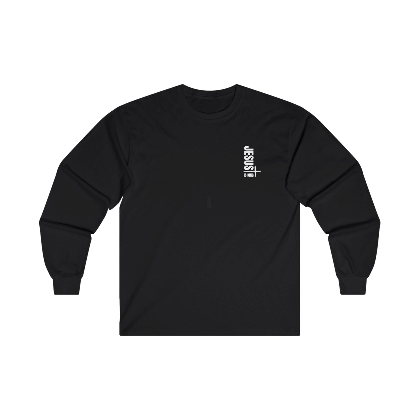 Jesus Is King Long Sleeve Tee Black