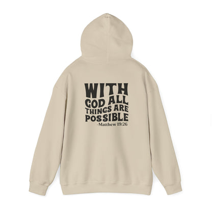 All Things Are Possible Hoodie Sand