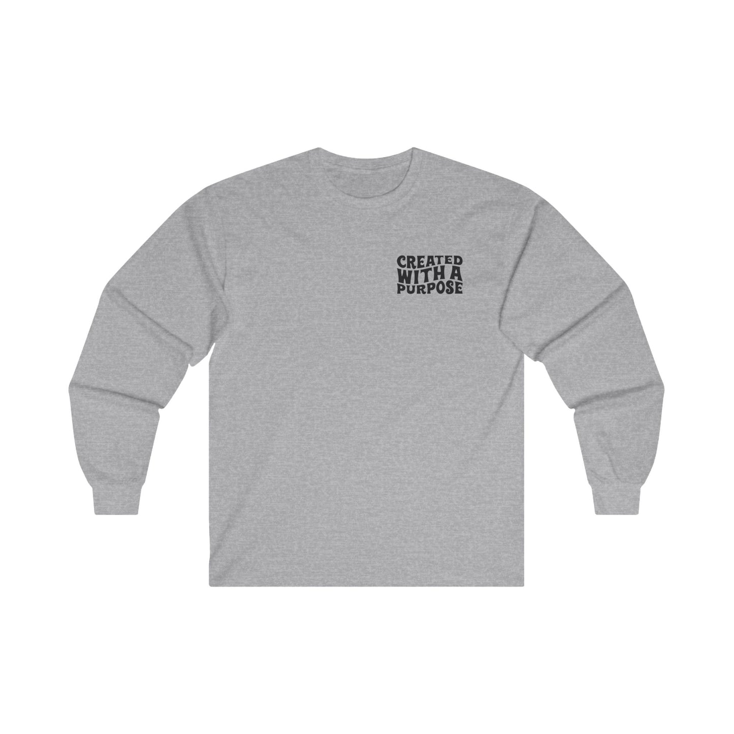 Created Long Sleeve Tee Sport Grey