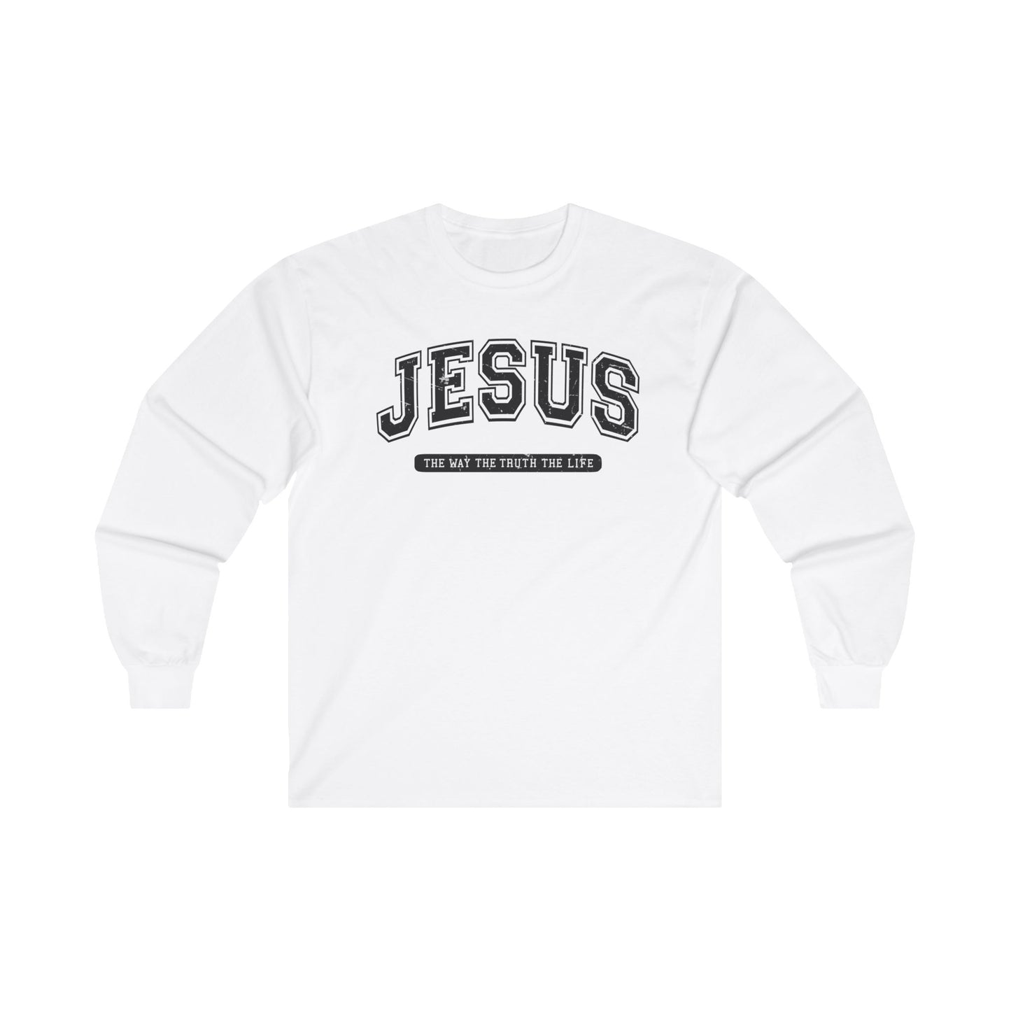 Jesus Long Sleeve Tee White