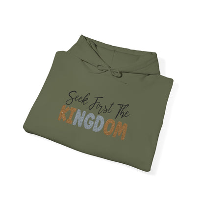 Seek First The Kingdom Hoodie, Faith-Based Apparel