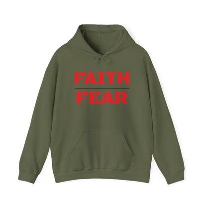 Faith Over Fear Hoodie Military Green