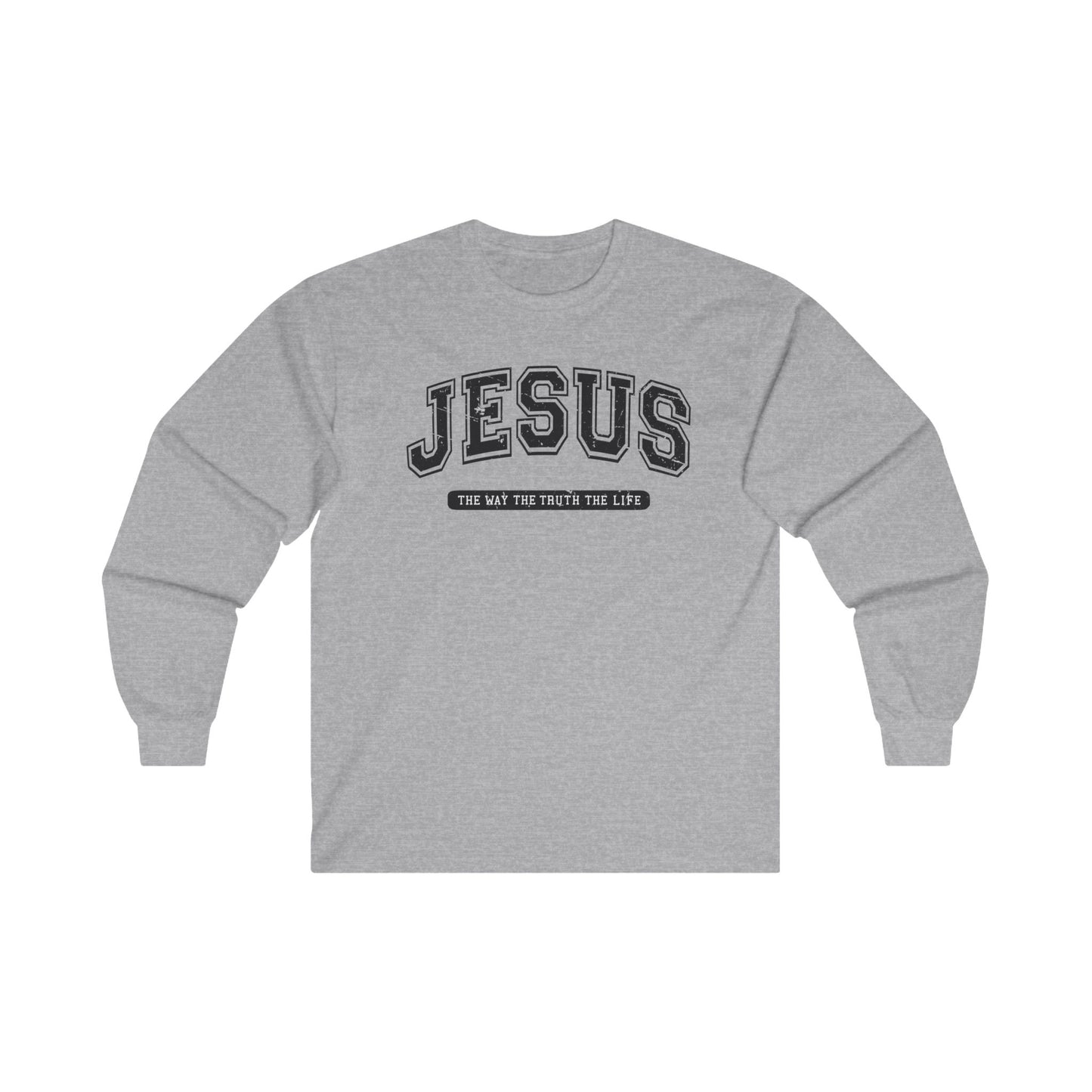 Jesus Long Sleeve Tee Sport Grey