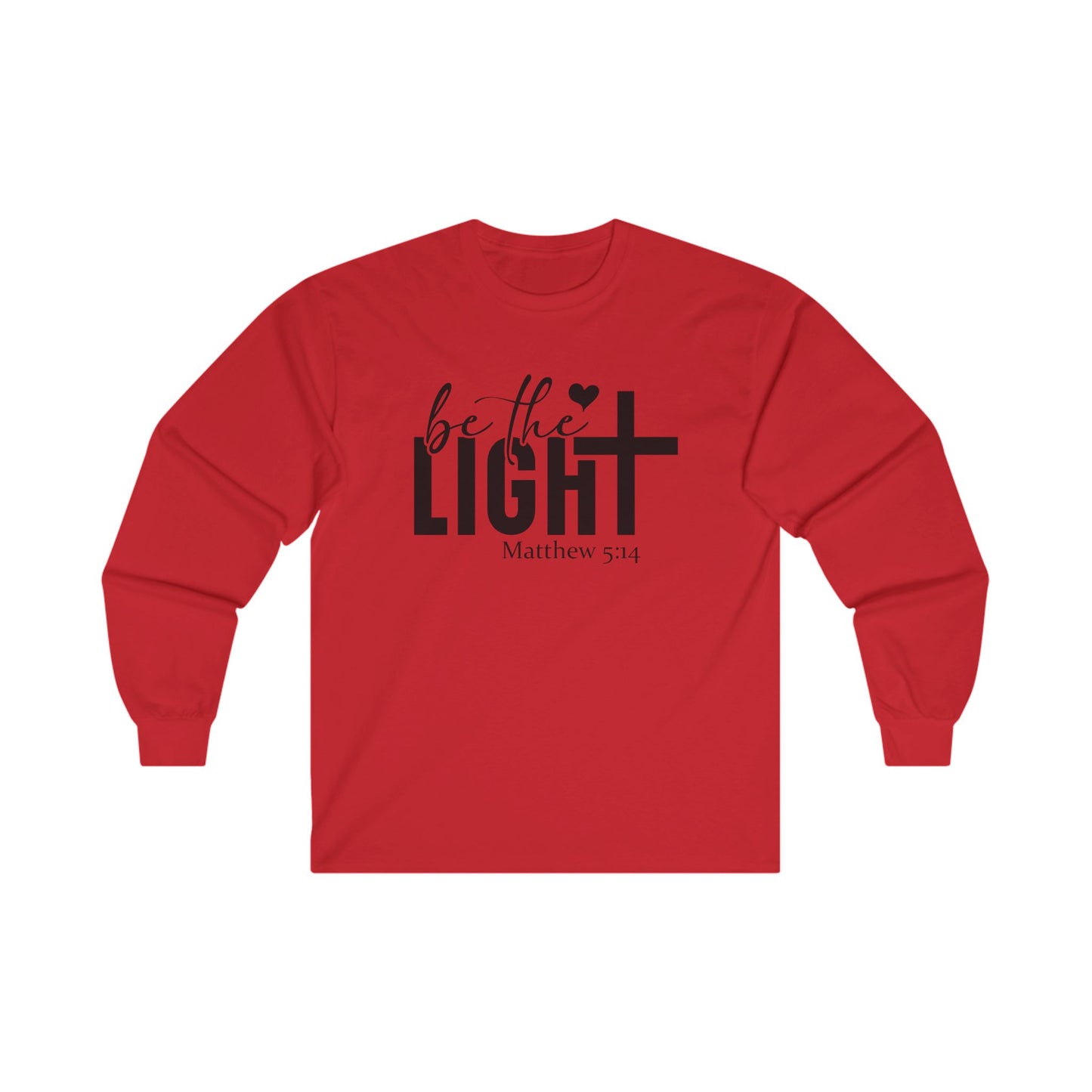 Be The Light Long Sleeve Tee Red