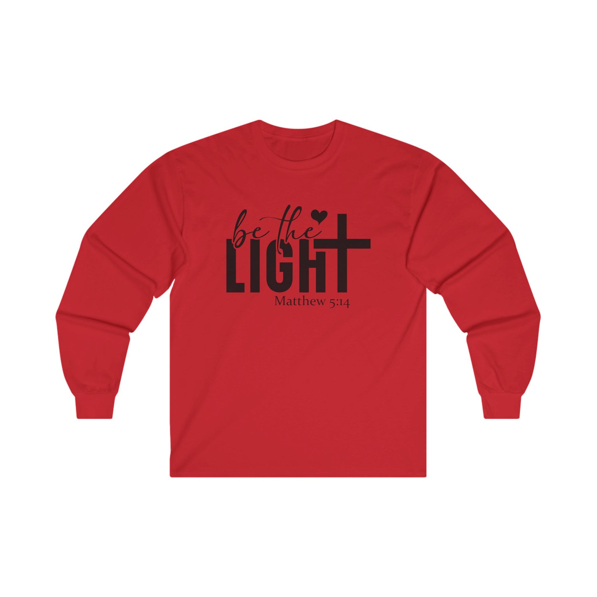 Be The Light Long Sleeve Tee Red