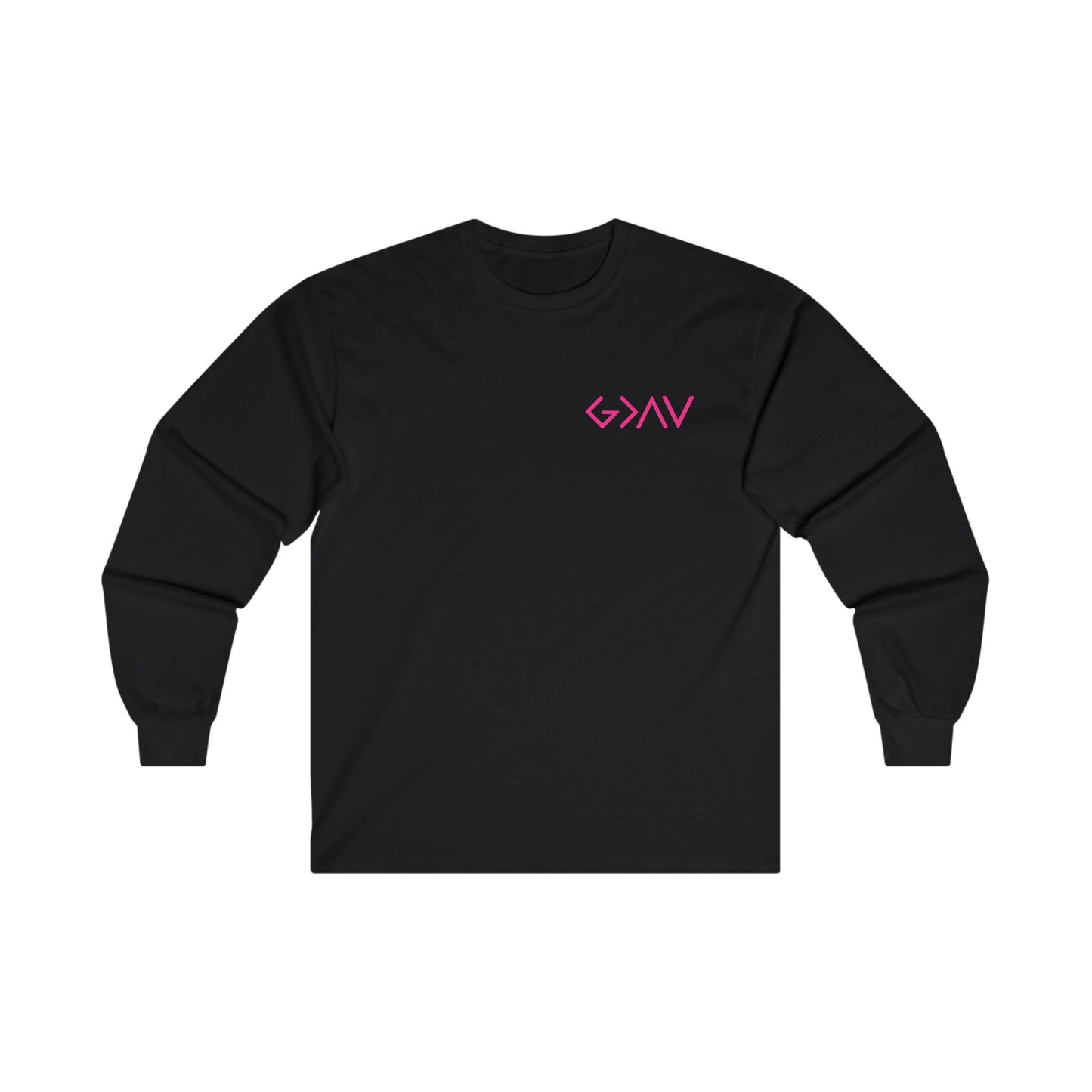 God Is Greater Long Sleeve Tee Black