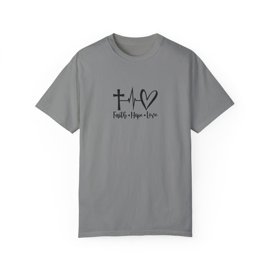 Faith Hope Love T-Shirt Granite