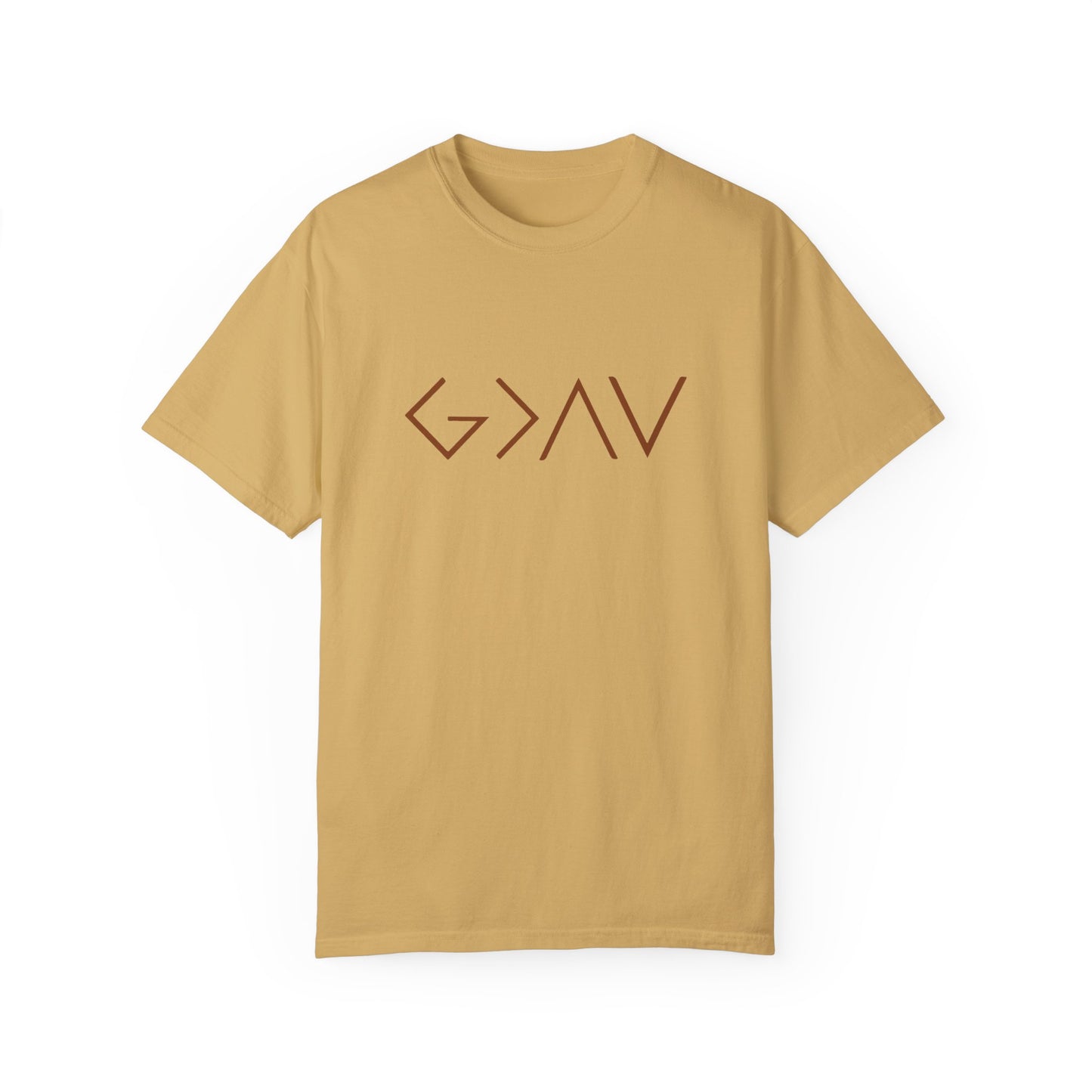 God Is Greater T-Shirt Mustard