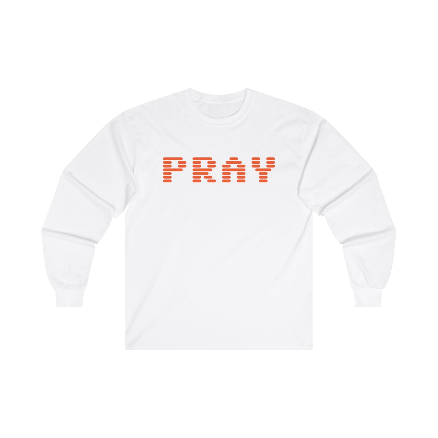 Pray Long Sleeve Tee White