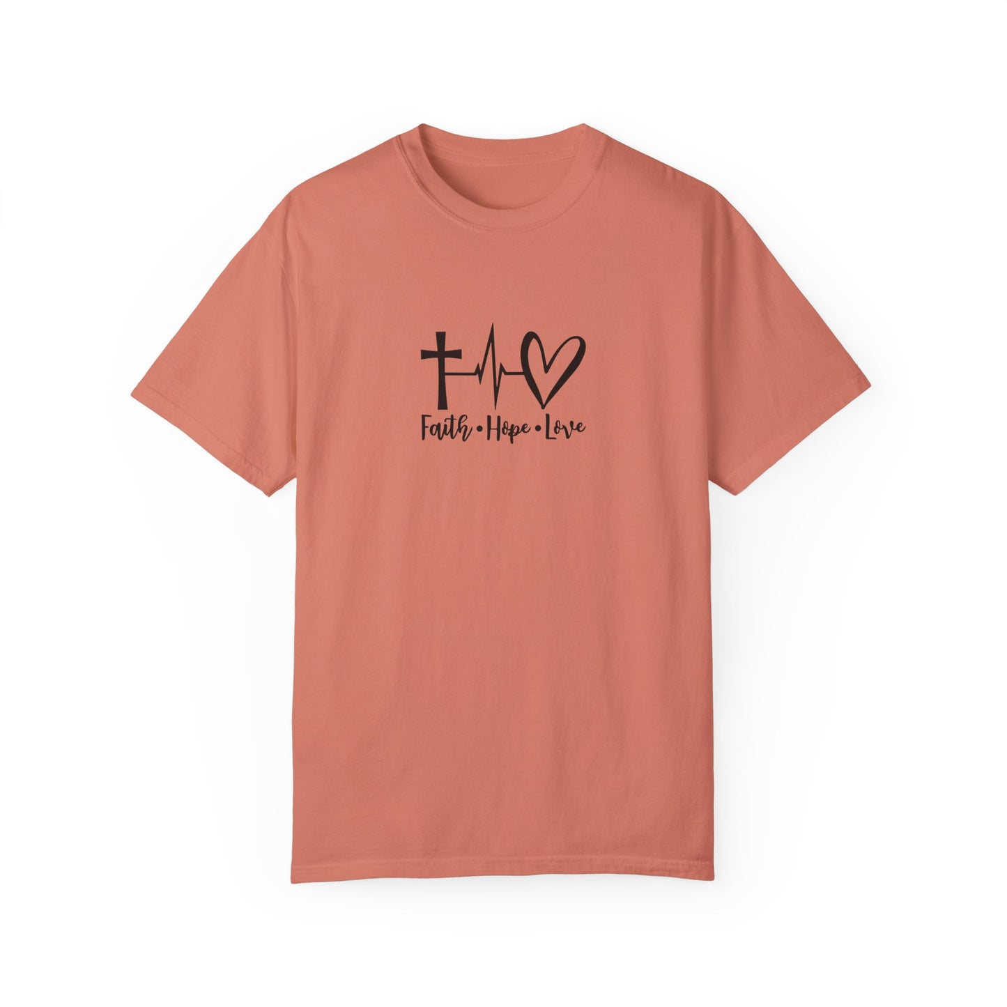 Faith Hope Love T-Shirt Terracotta