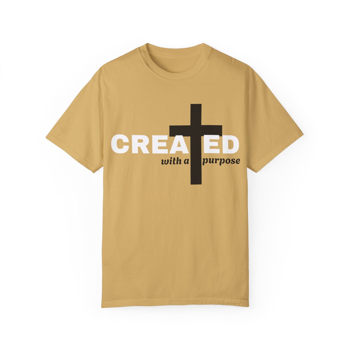 Created T-Shirt Mustard