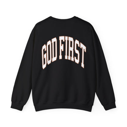     Jireh Way Christian Apparel - God First Crewneck Sweatshirt