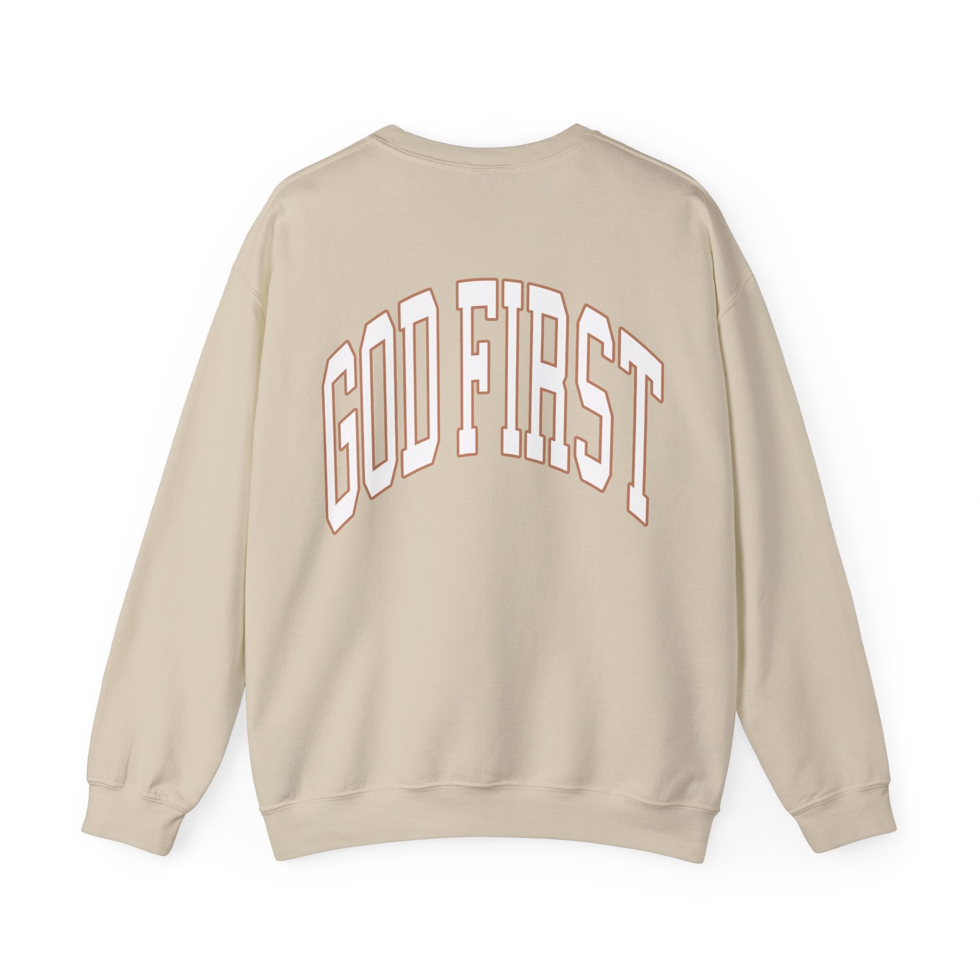     Jireh Way Christian Apparel - God First Crewneck Sweatshirt