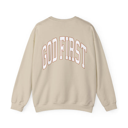     Jireh Way Christian Apparel - God First Crewneck Sweatshirt
