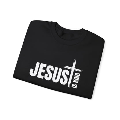     Jireh Way Christian Apparel | Jesus Is King Crewneck Sweatshirt