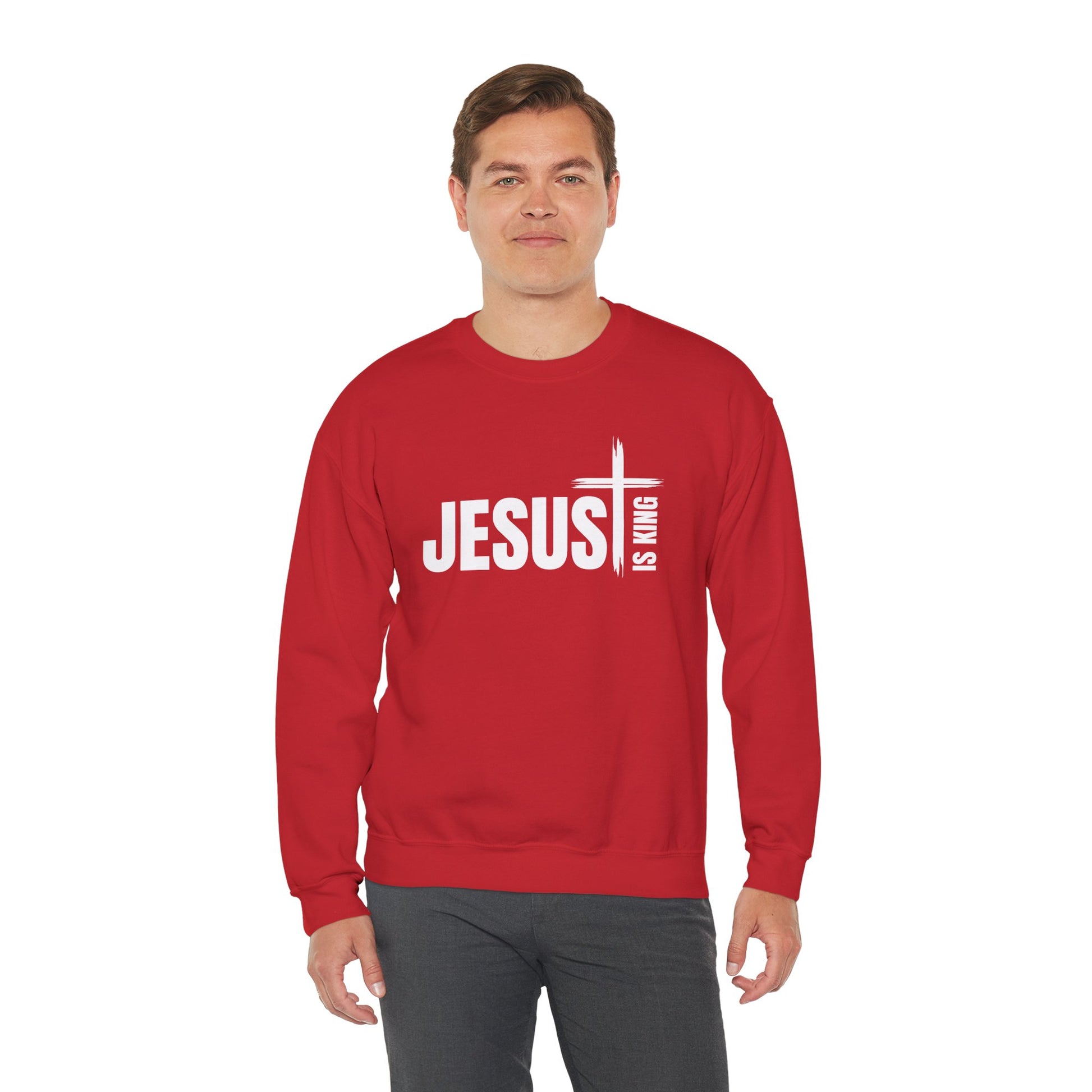     Jireh Way Christian Apparel | Jesus Is King Crewneck Sweatshirt