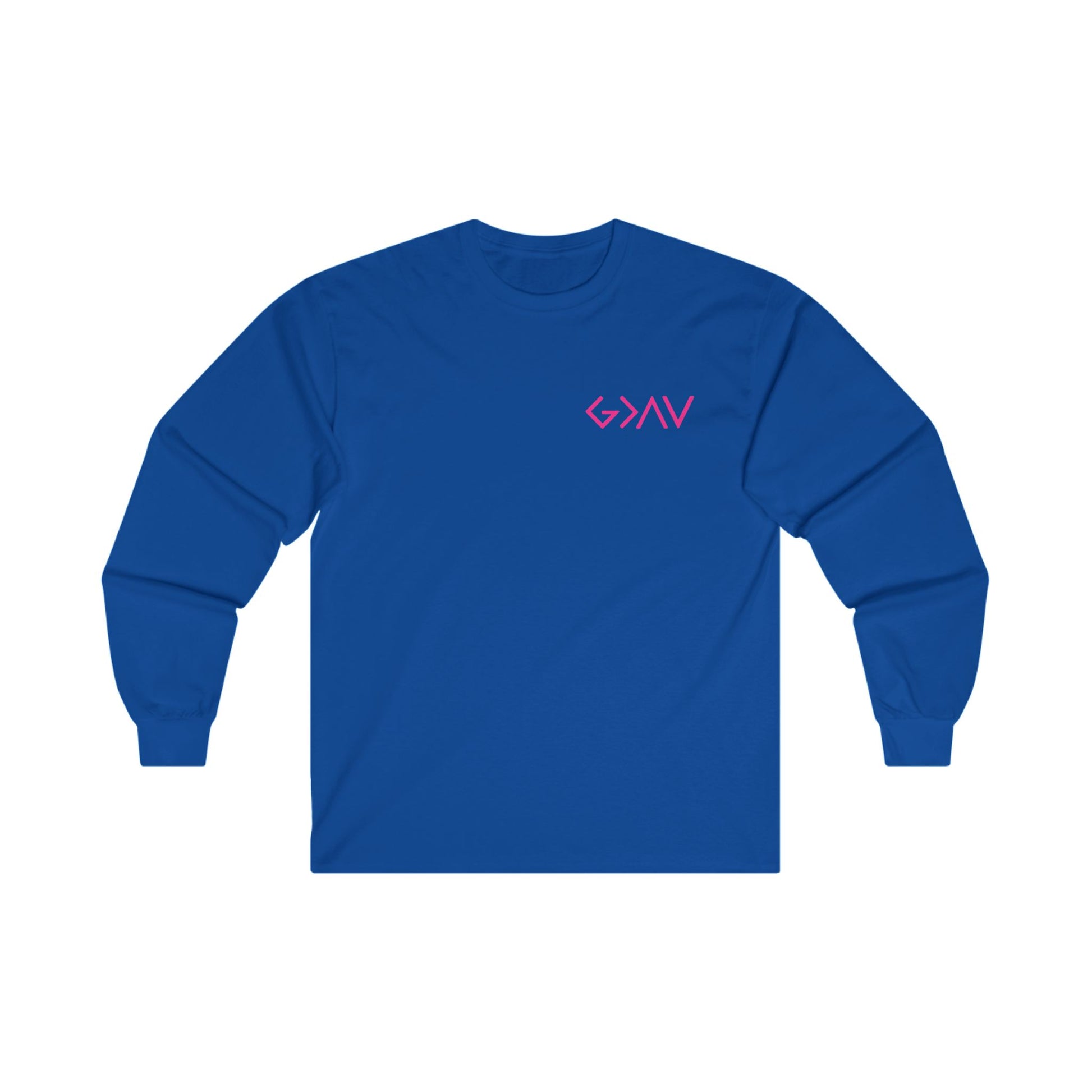     Jireh Way Jireh Way | Christian Apparel | God Is Greater Long Sleeve Tee