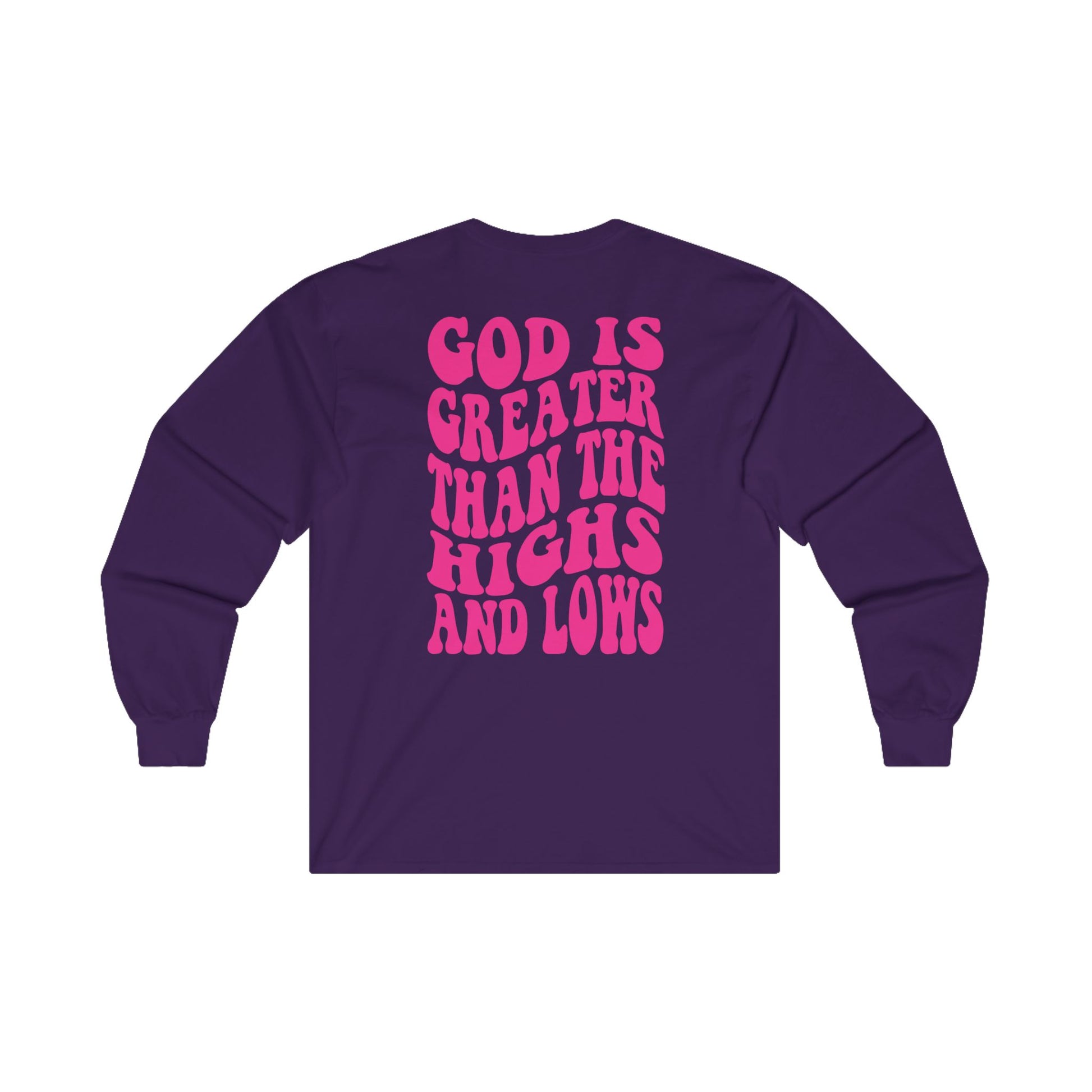     Jireh Way Jireh Way | Christian Apparel | God Is Greater Long Sleeve Tee
