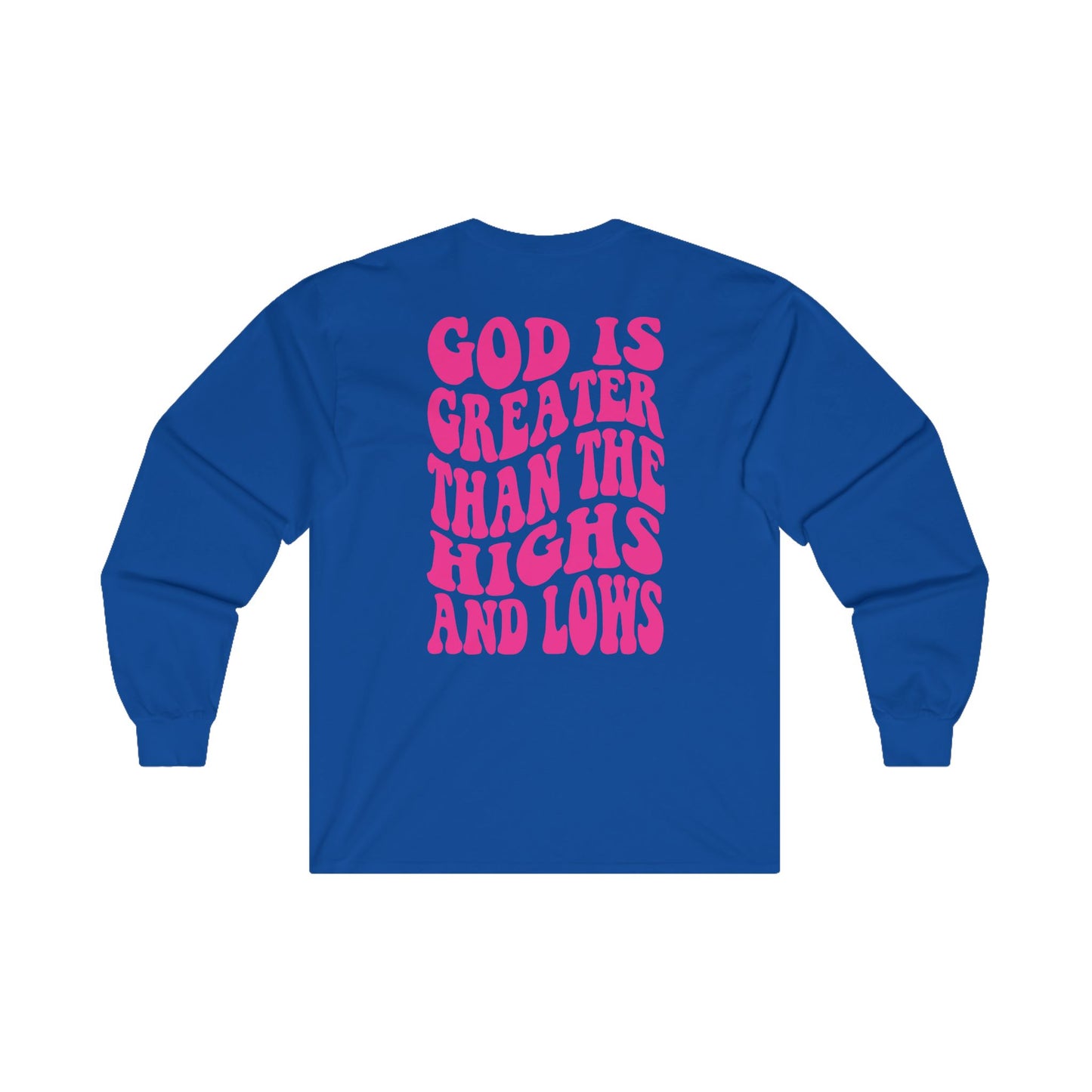     Jireh Way Jireh Way | Christian Apparel | God Is Greater Long Sleeve Tee