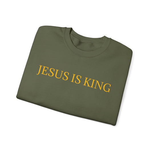     Jireh Way Jireh Way | Christian Apparel | Jesus Is King Crewneck Sweatshirt
