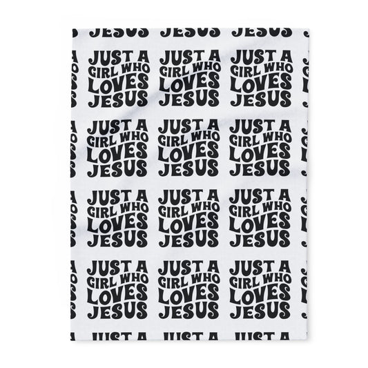     Jireh Way Just A Girl Who Loves Jesus Arctic Fleece Blanket