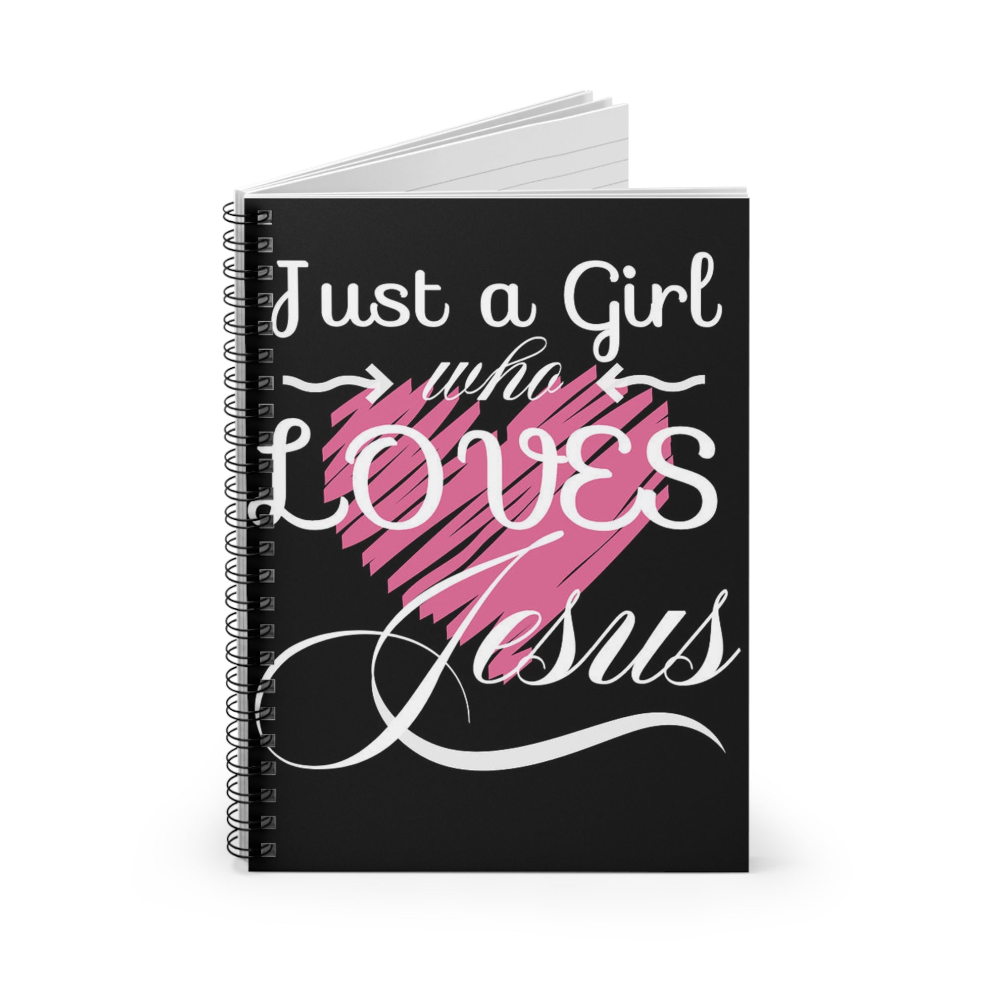     Jireh Way Just A Girl Who Loves Jesus Spiral Notebook - Ruled Line