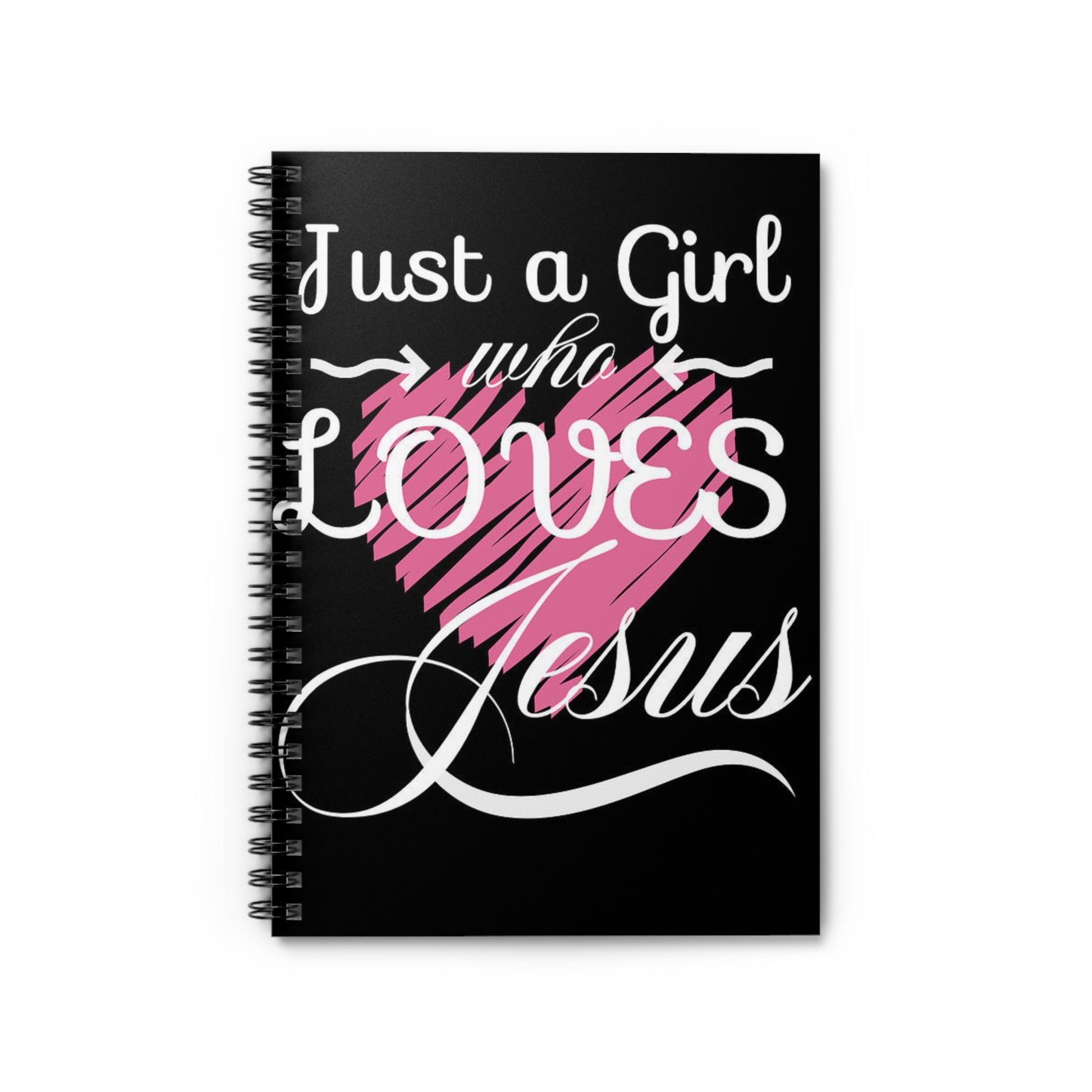     Jireh Way Just A Girl Who Loves Jesus Spiral Notebook - Ruled Line