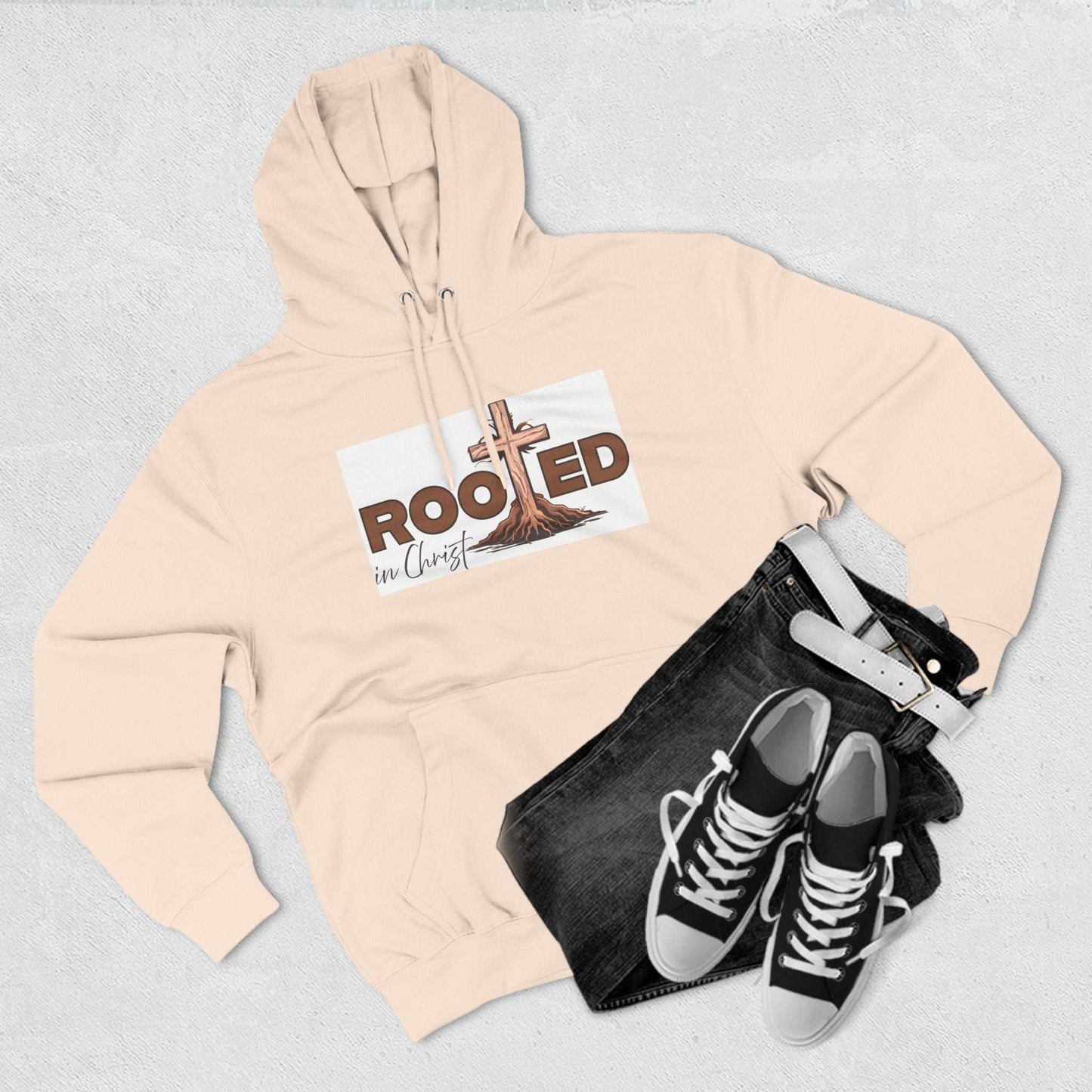     Jireh Way Christian Apparel | Rooted In Christ Fleece Hoodie