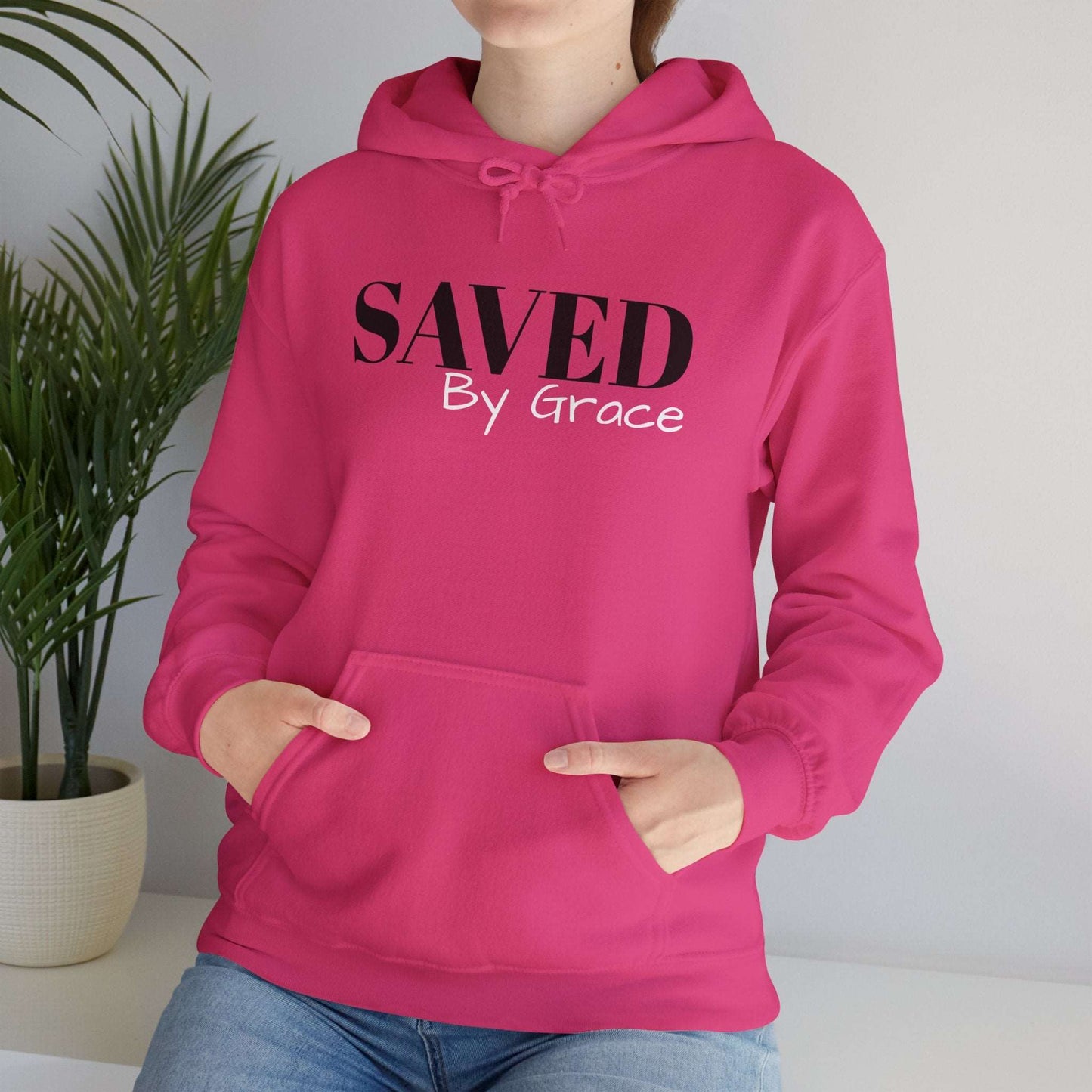     Jireh Way Saved By Grace Hoodie - Warm Stylish Sweatshirt | Jireh Way